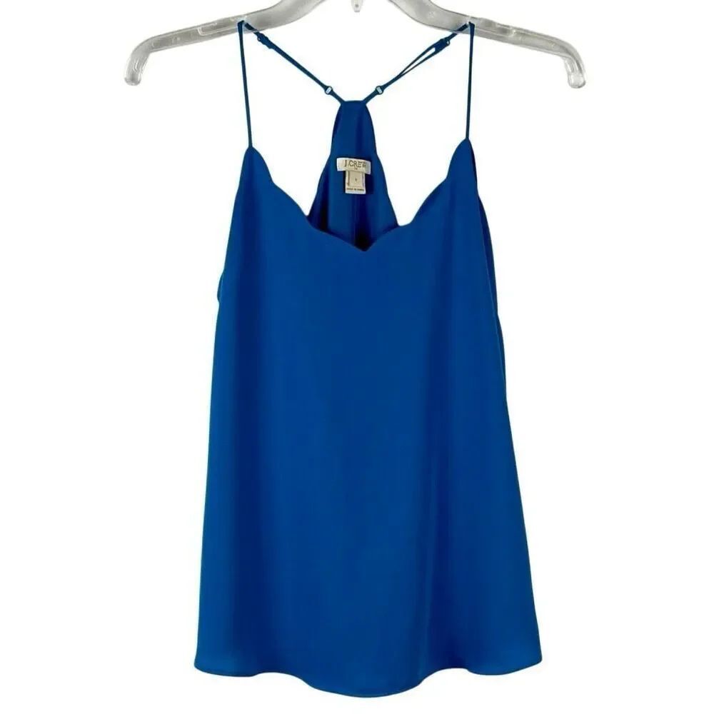 J.Crew Scalloped Cami Sleeveless Adjustable Blouse 2